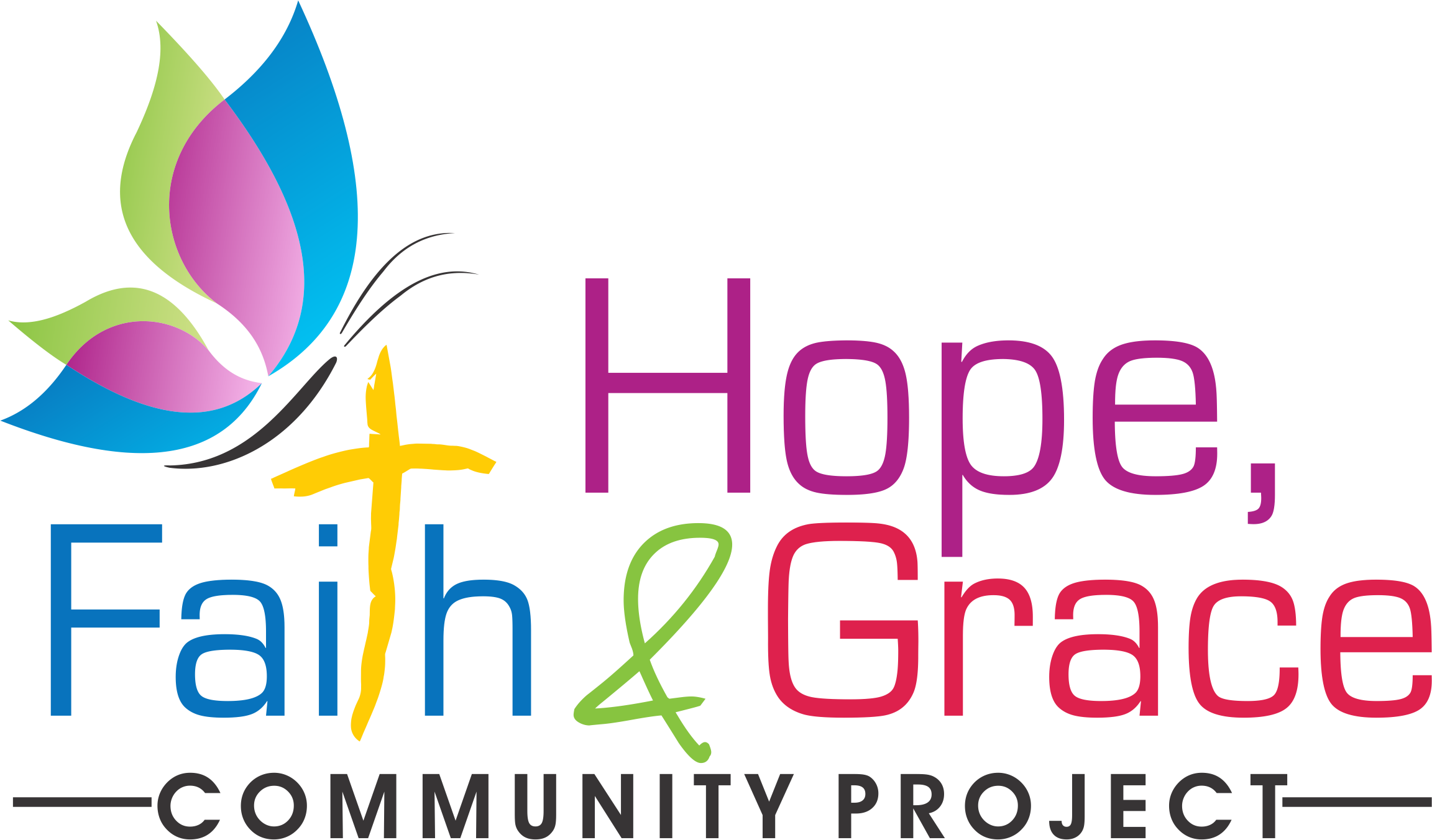 Hope faith grace community projects logo